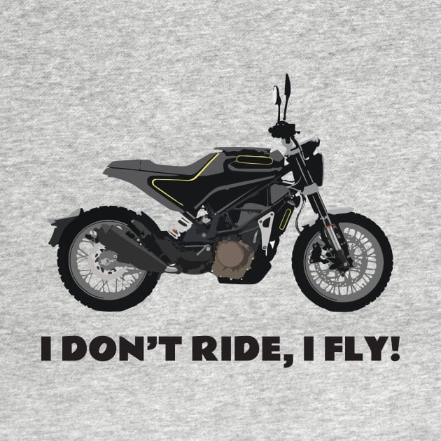 I Don't Ride, I Fly! Supermoto Husqvarna 401 by WiredDesigns